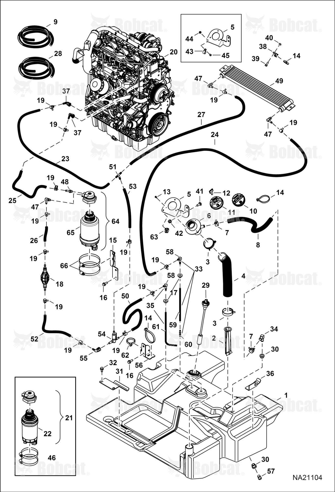 Engine & Attaching Parts (Fuel System)  B42S11001 - B42S12400