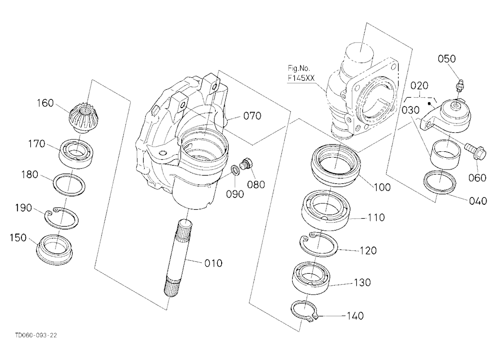 Front Axle Case Rh
