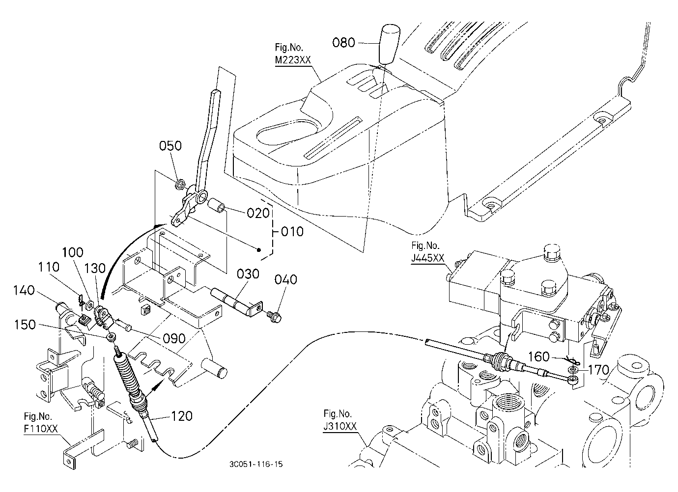 Auxiliary Control Valve Lever
