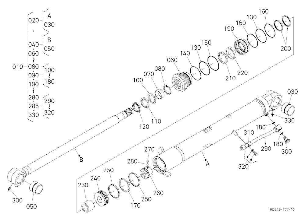 Boom Cylinder [Component Parts]