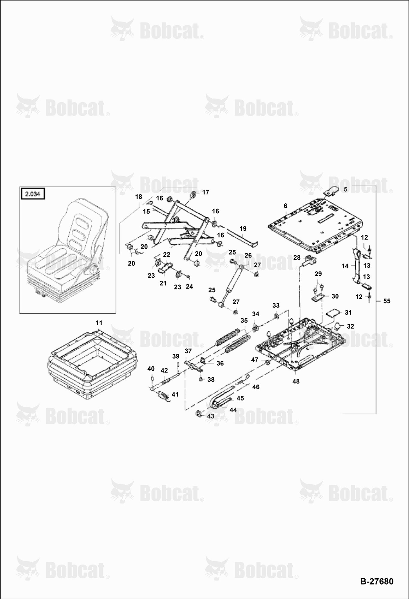 Operator Seat - Suspension (CANOPY)