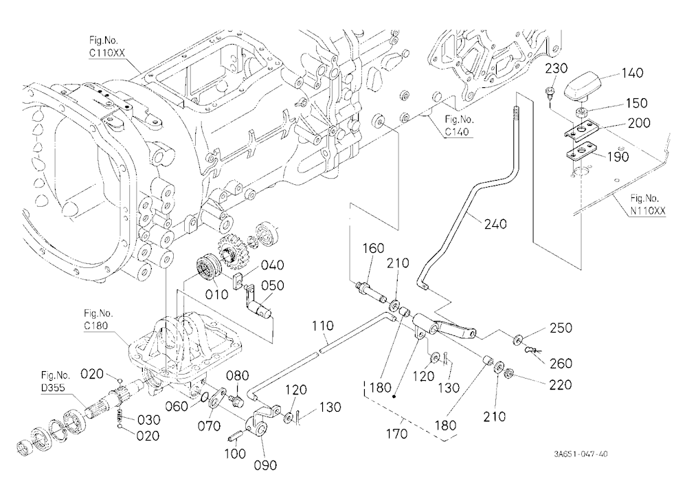 Front Wheel Drive Lever
