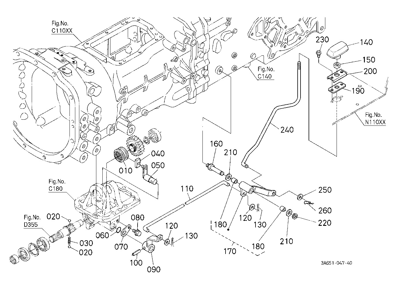 Front Wheel Drive Lever