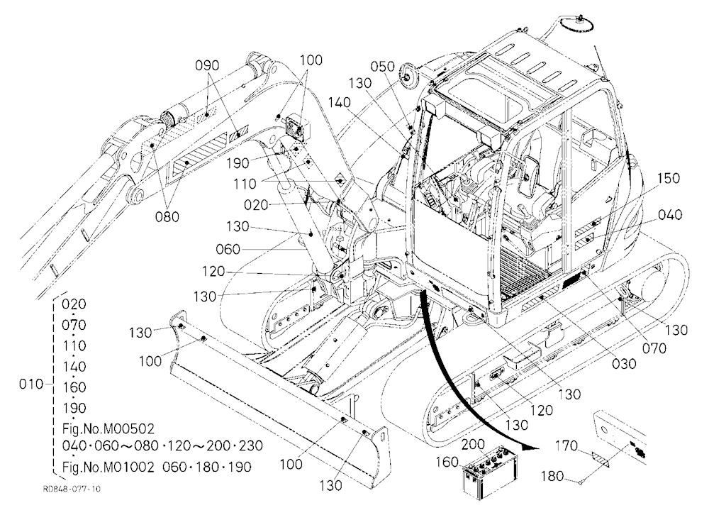 Label (Front) [Except Angle Blade Type] [French]