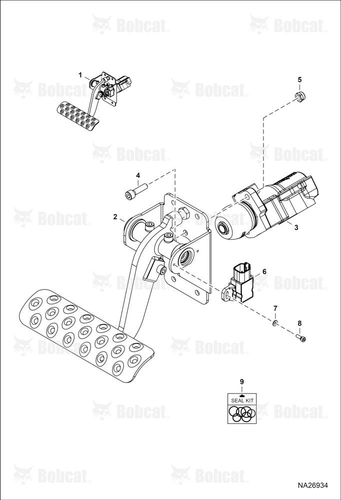 Service Brake Pedal