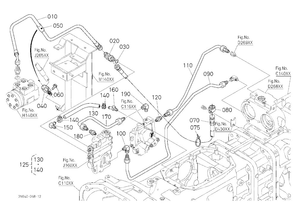 Hydraulic Oil Line (Steering/Pto) [Dual Speed Type