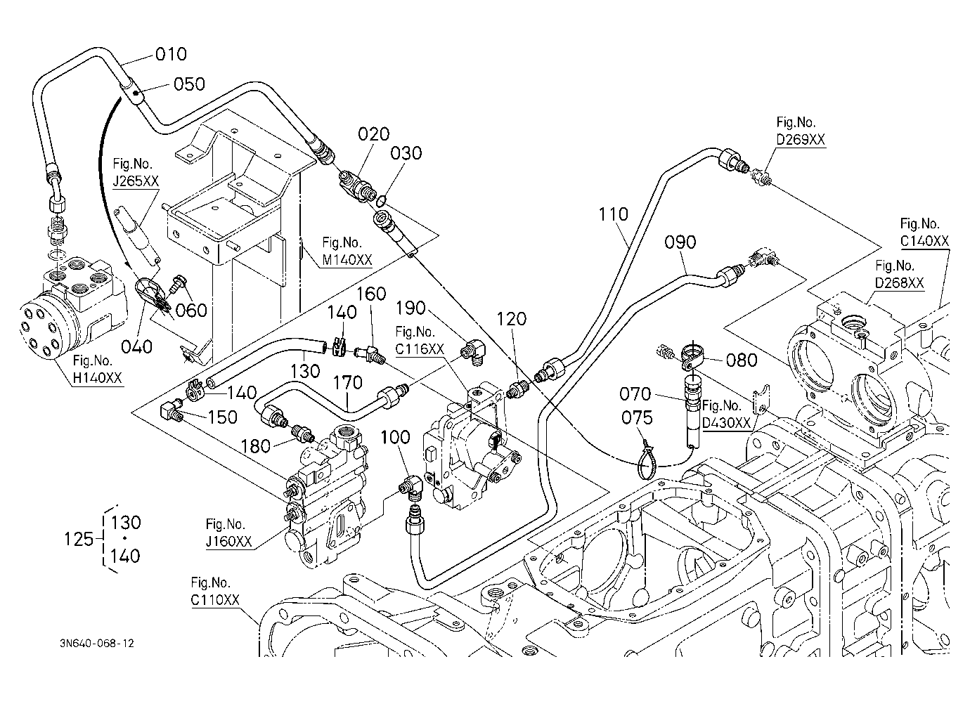 Hydraulic Oil Line (Steering/Pto) [Dual Speed Type