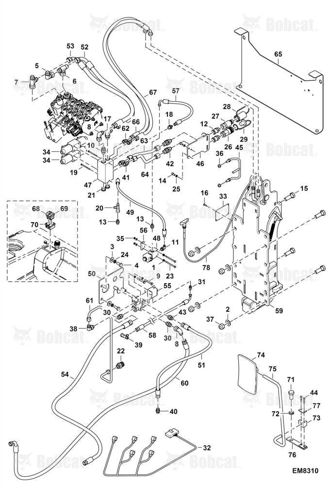 Rear Hydraulic HOOK, Auxiliary Hydraulics & Traile  A8HD15000 & Above, A8GW15000 & Above, A8GT15000 & Above