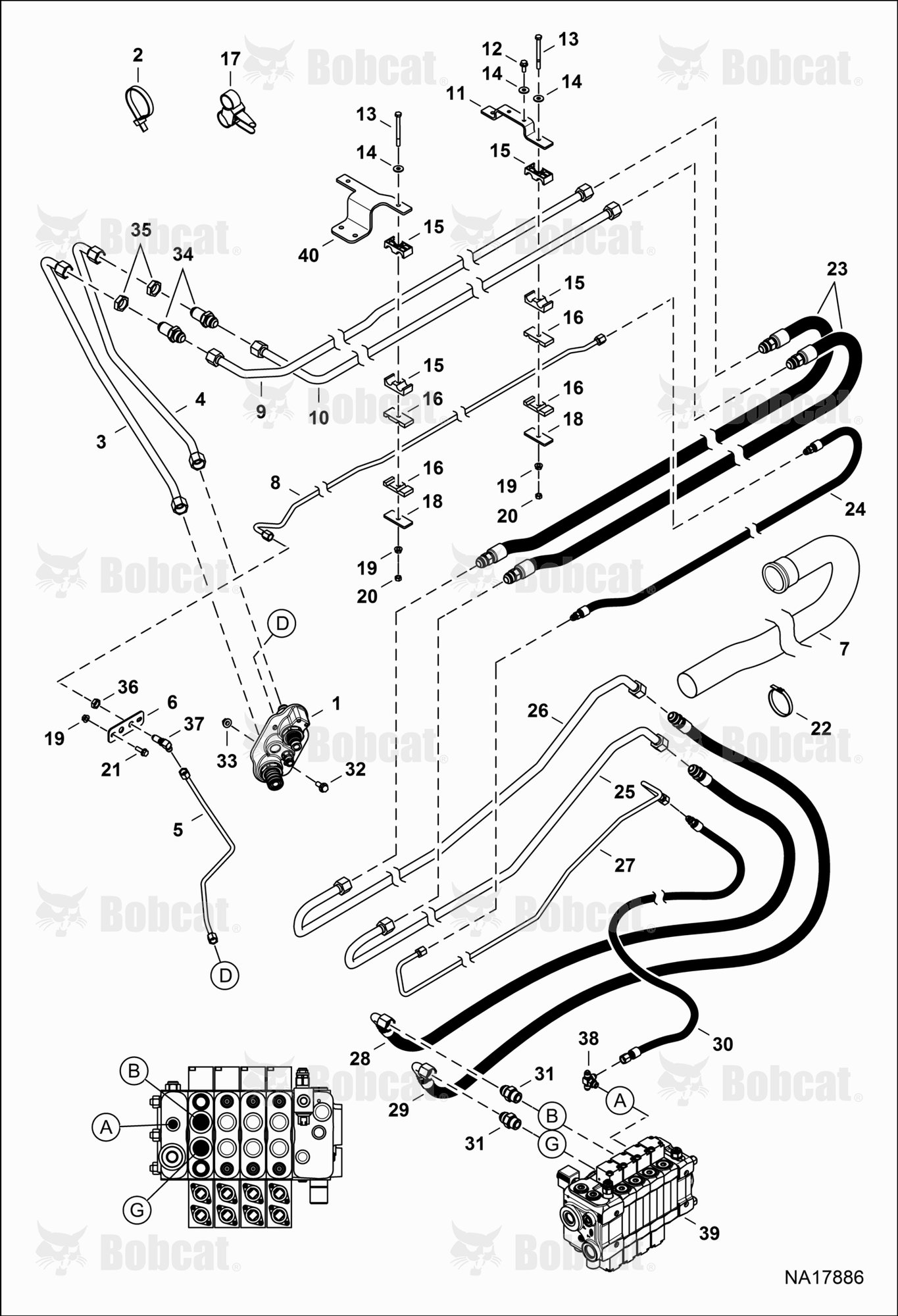 Hydraulic Circuitry (Boom Auxiliary)