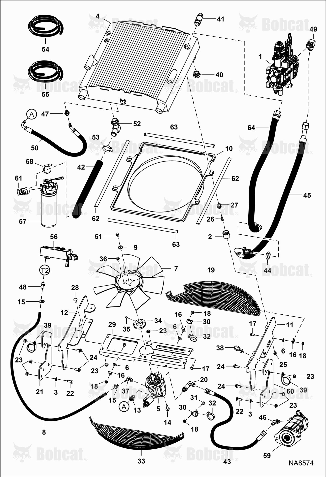 Hydrostatic Circuitry (Rear Cooling)