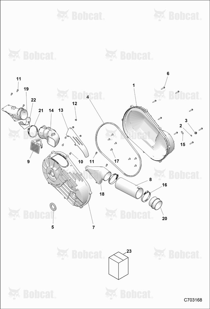 Drive TRAIN, Clutch Cover and Ducting