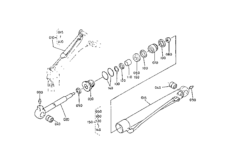 Arm Cylinder and Component Parts