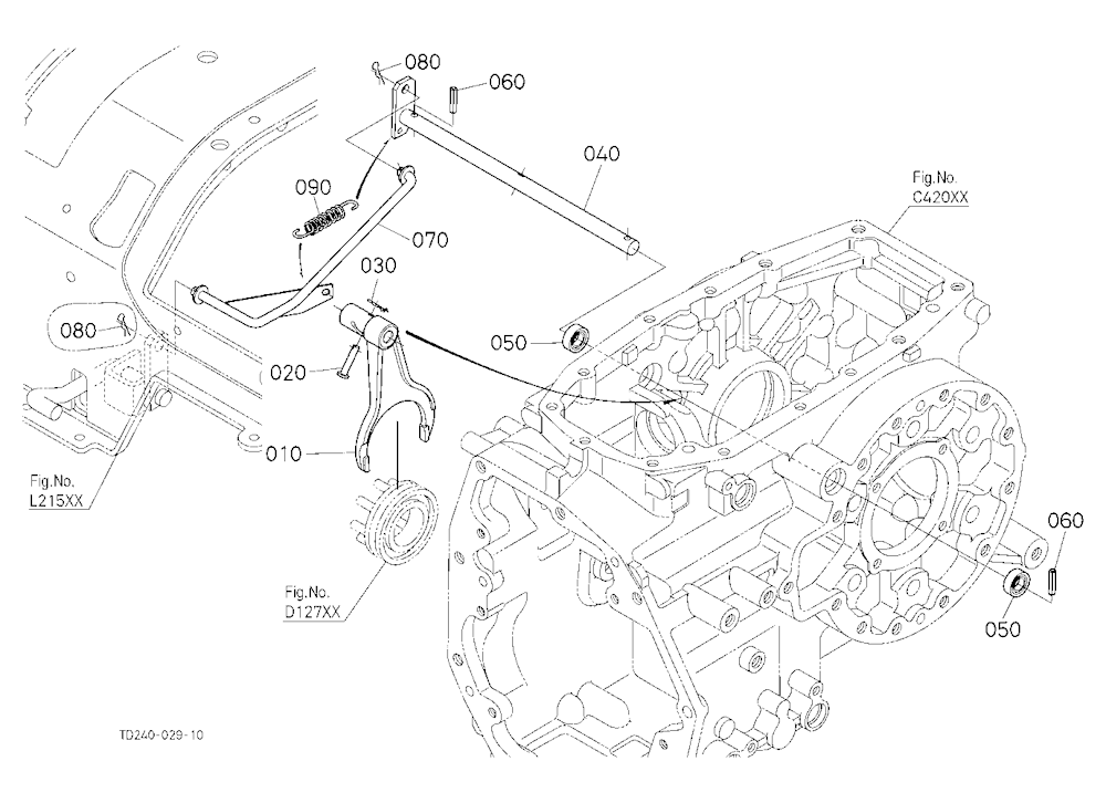 Rear Differential Lock Shift Fork