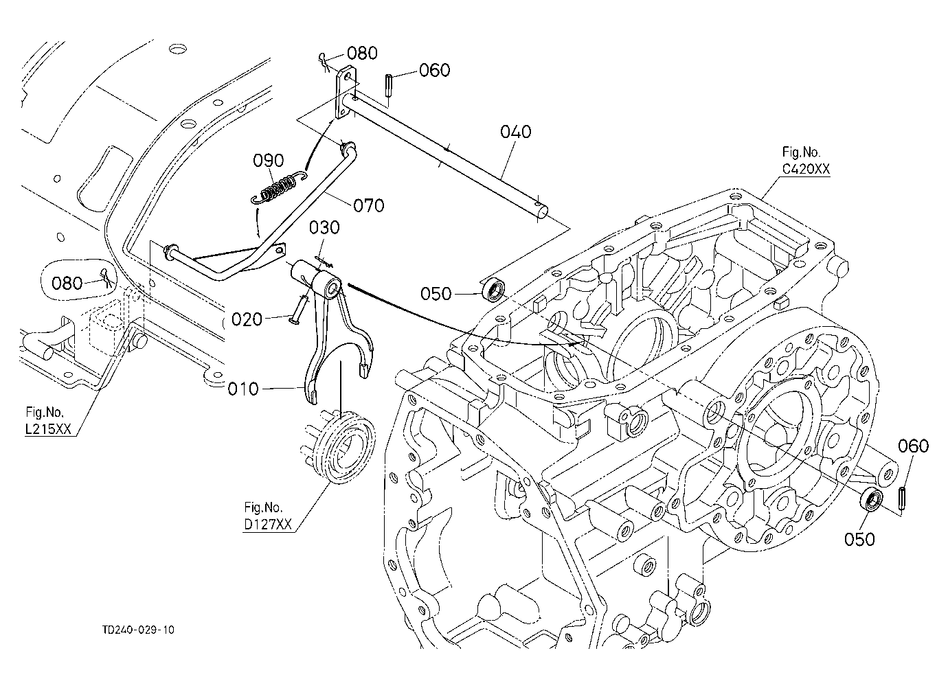 Rear Differential Lock Shift Fork