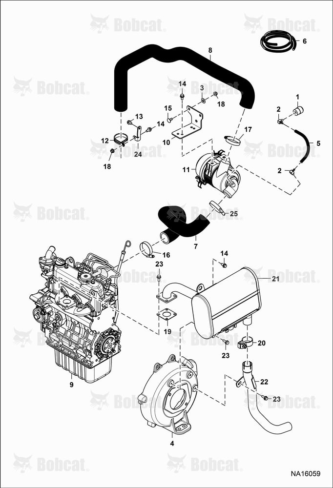 Engine & Attaching Parts (Air Cleaner, Muffler)