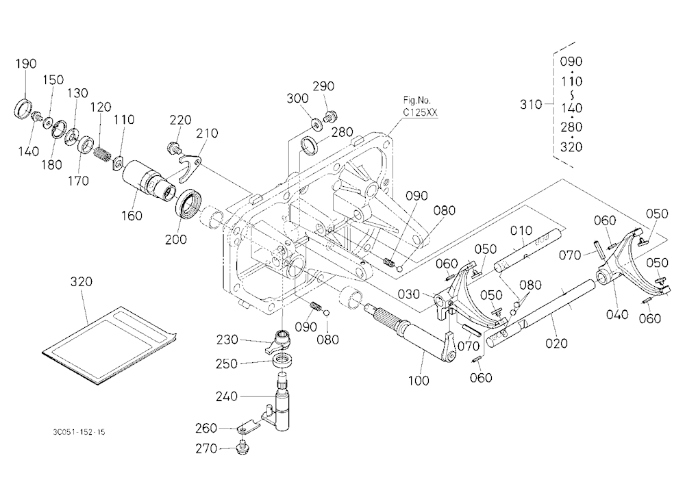 Main Gear Shift Fork