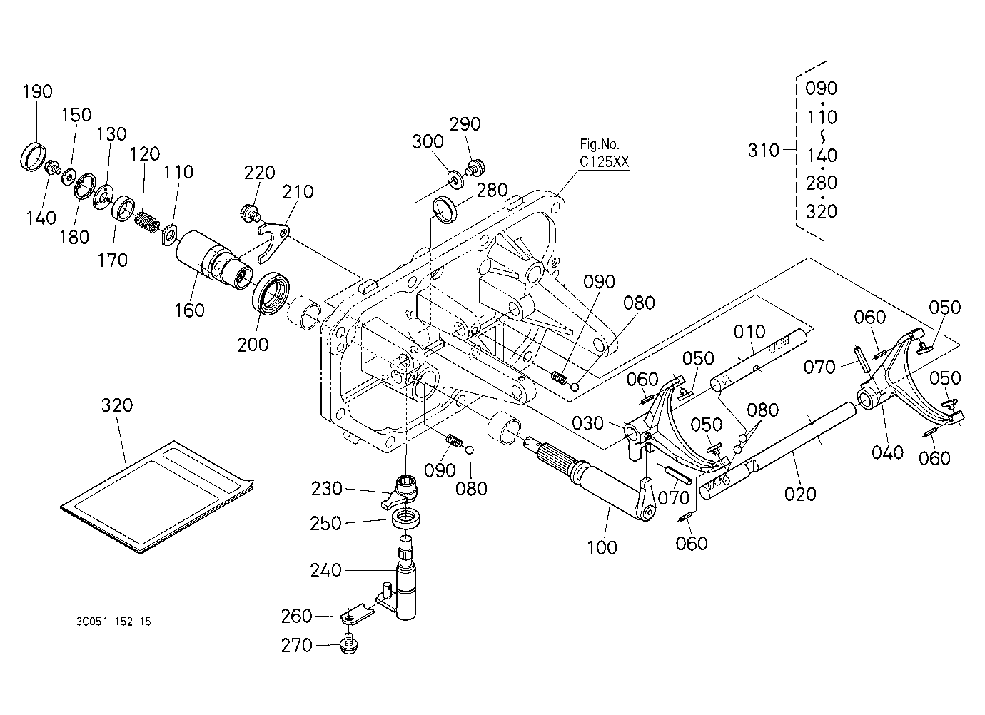 Main Gear Shift Fork