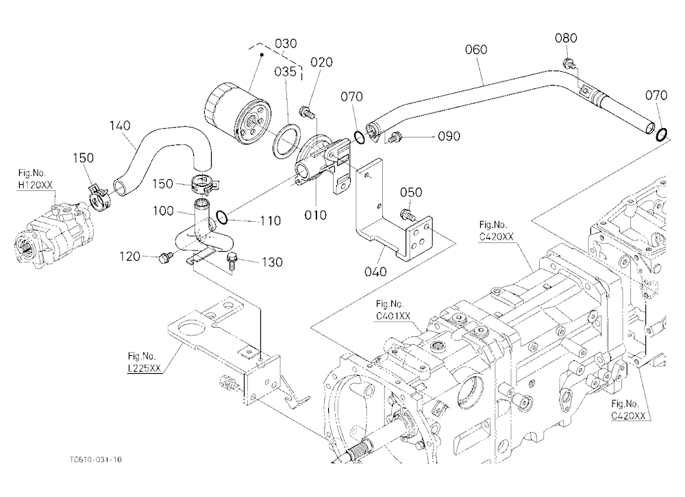 Hydraulic Oil Line (Inlet)