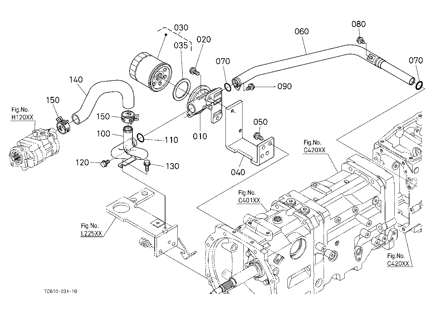 Hydraulic Oil Line (Inlet)