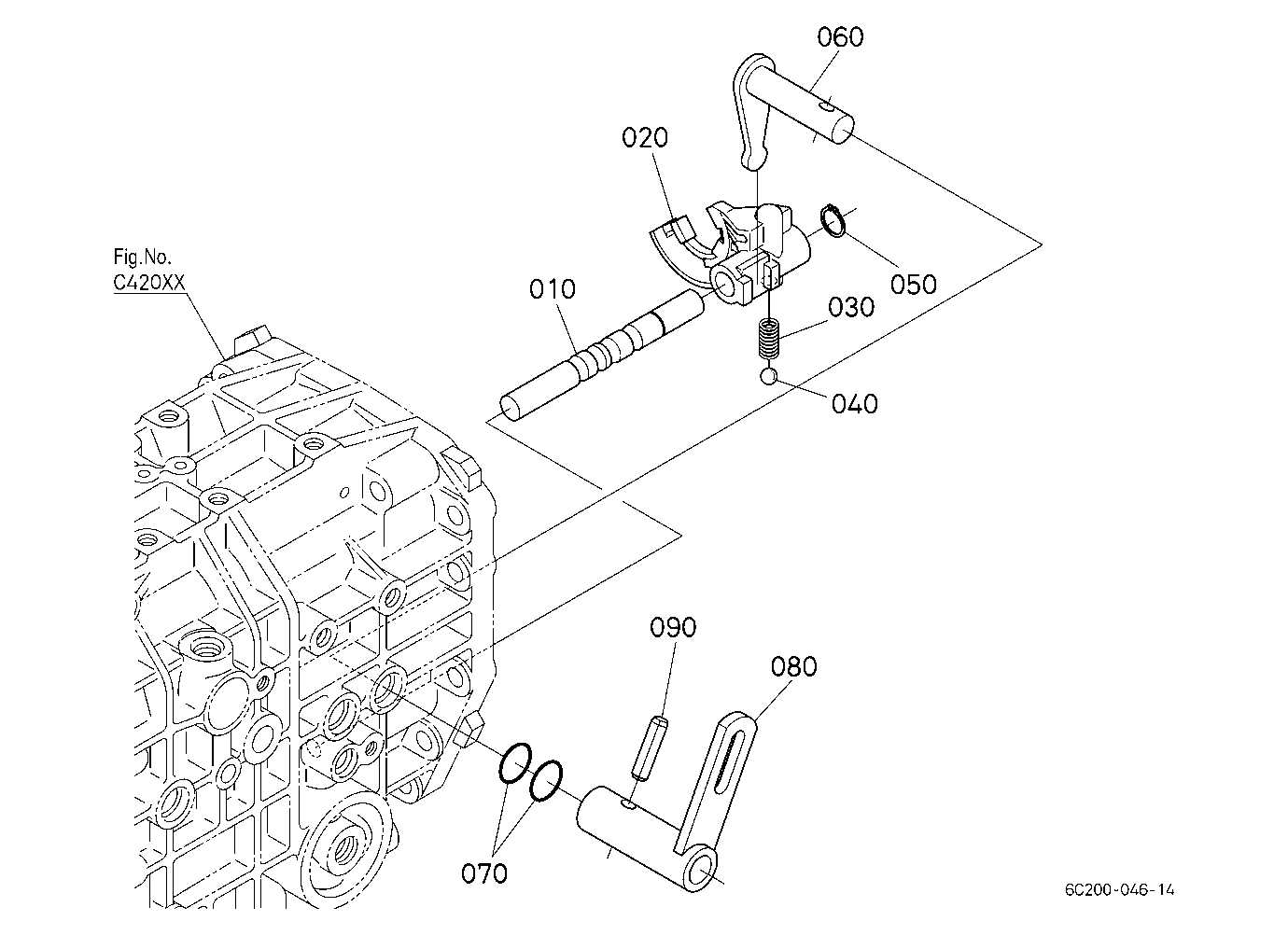 Range Gear Shift Fork