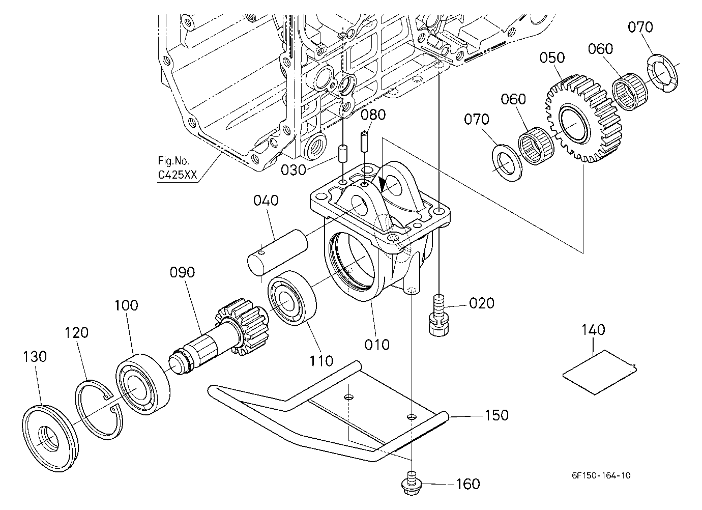 Mid Pto (Gear) (W/G No.B1017) [Option]