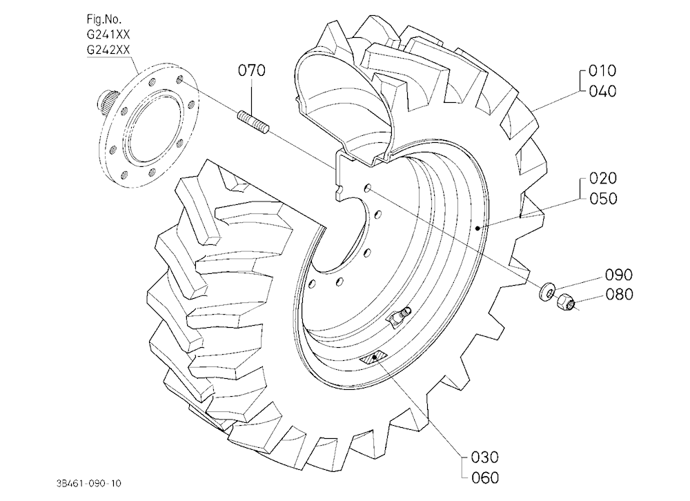 Front Wheel (280/70R18 R1)