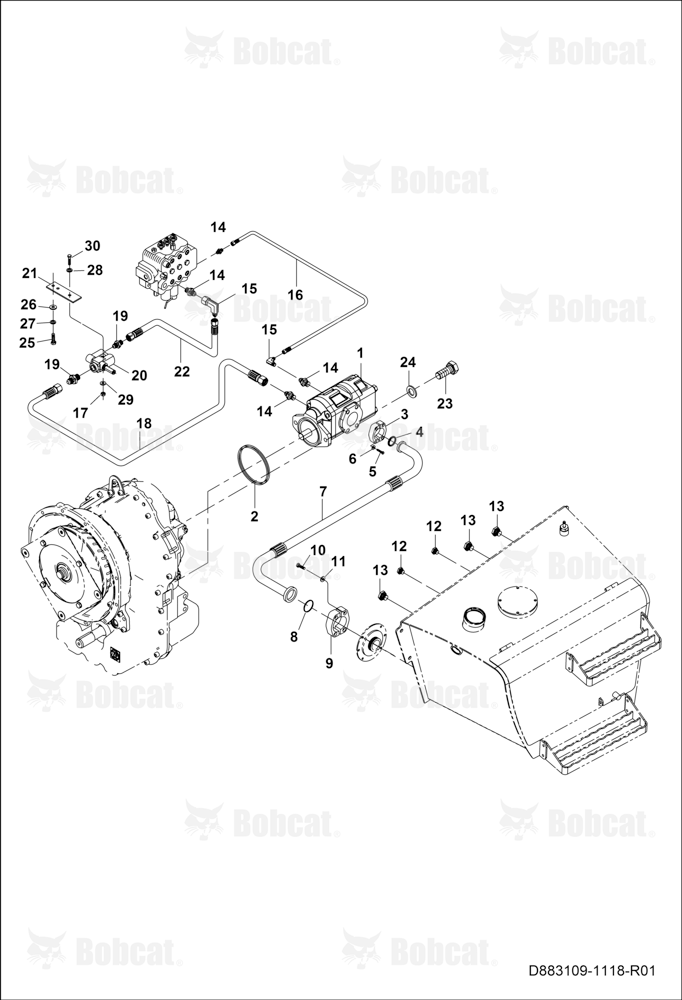 Intake and Priority Valve Circuit B45111519 & Above