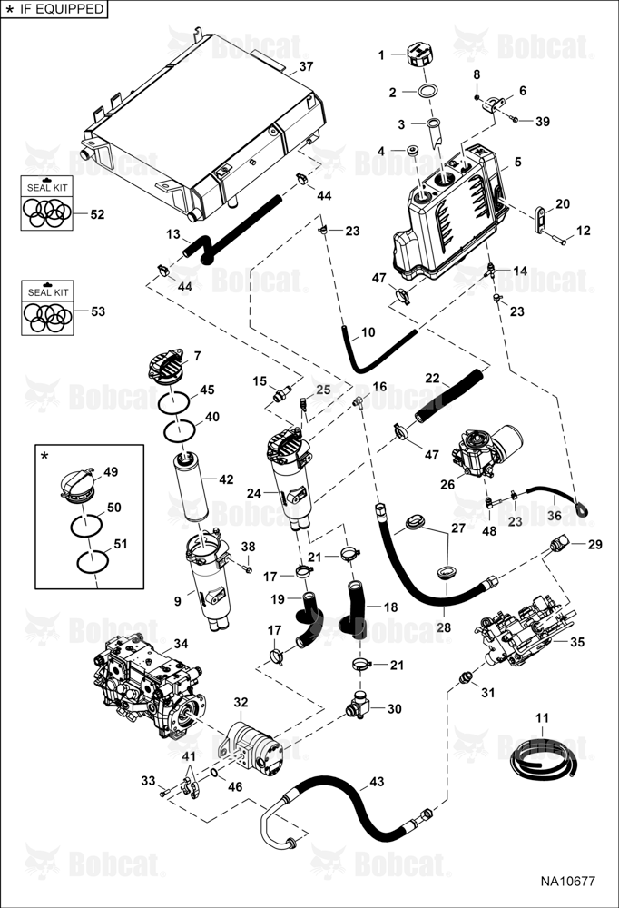 Hydrostatic Circuitry (Tank & Filter) B3BY11001 - B3BY11680