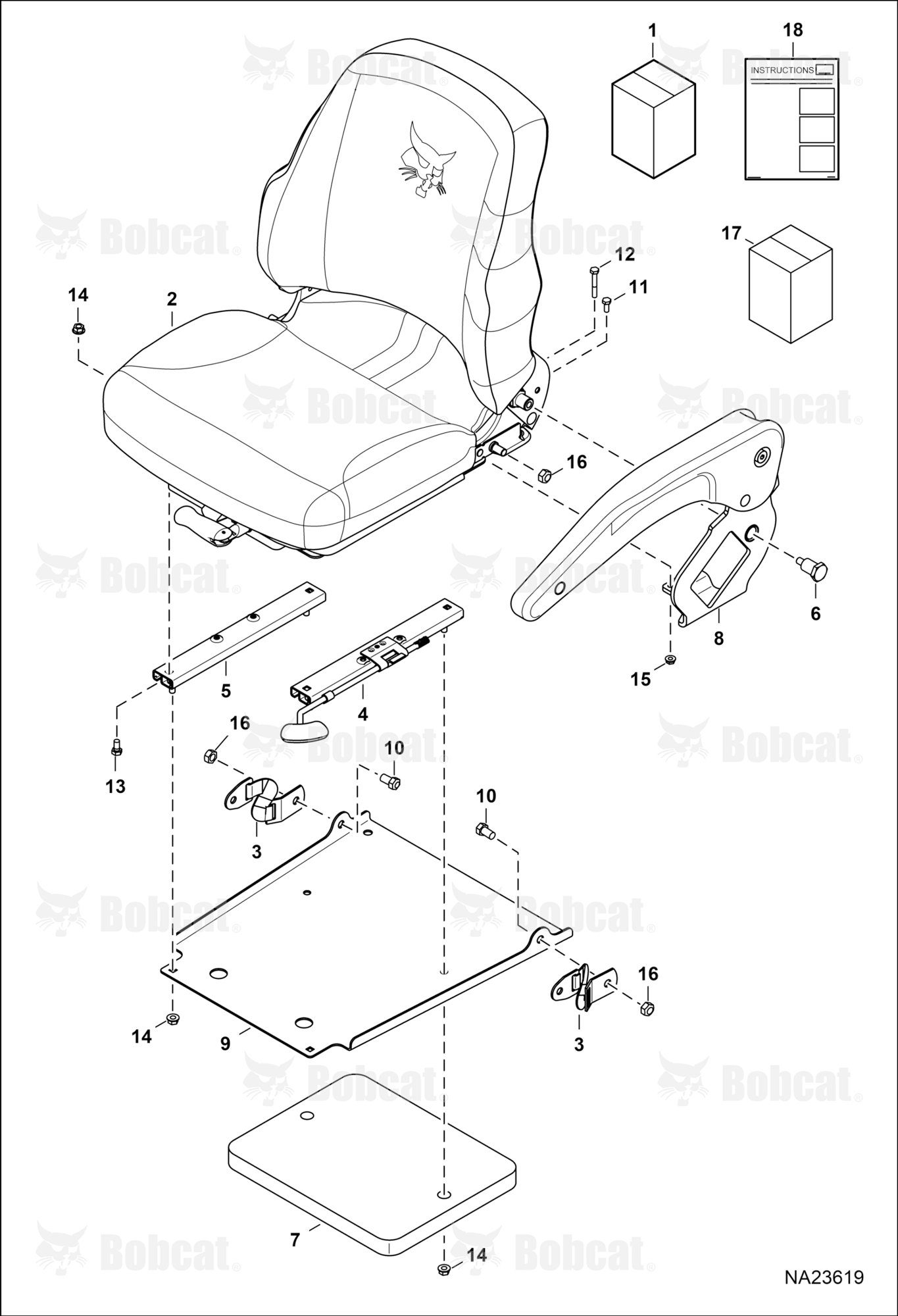 Seat Kit (Suspension) (Driver)