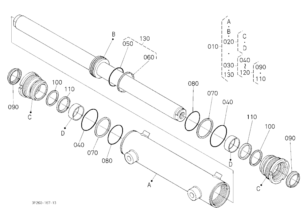 Steering Cylinder [Component Parts] [Old Type]