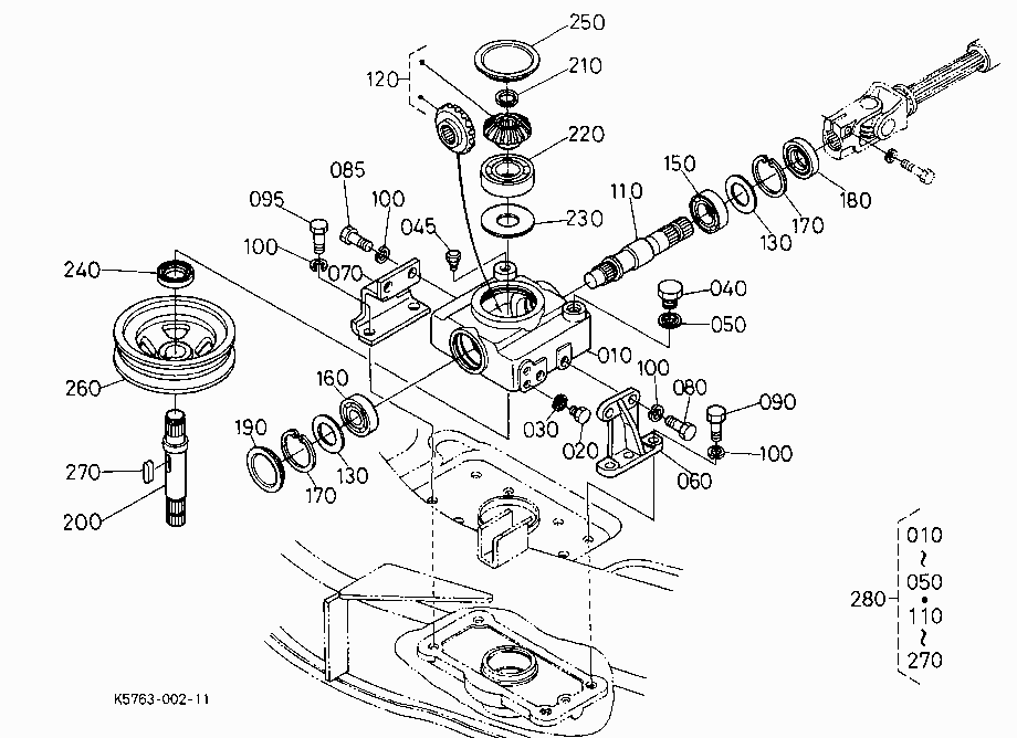 BEVEL GEAR CASE