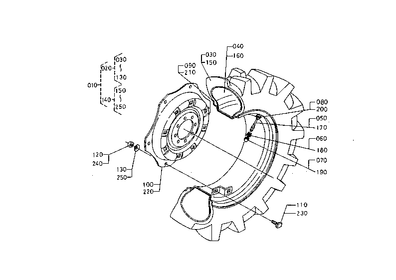 Rear Wheel (14.9-28) [Option]