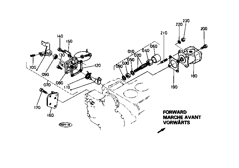 Engine Stop Lever Gear Pump