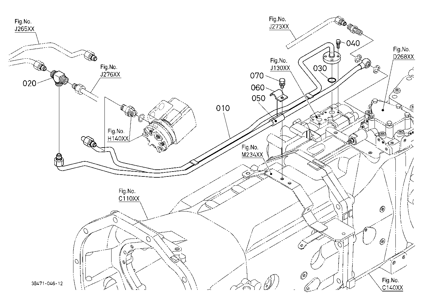 Hydraulic Oil Line (Steering/Pto)