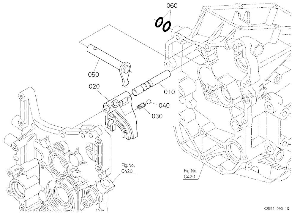 Range Gear Shift Fork