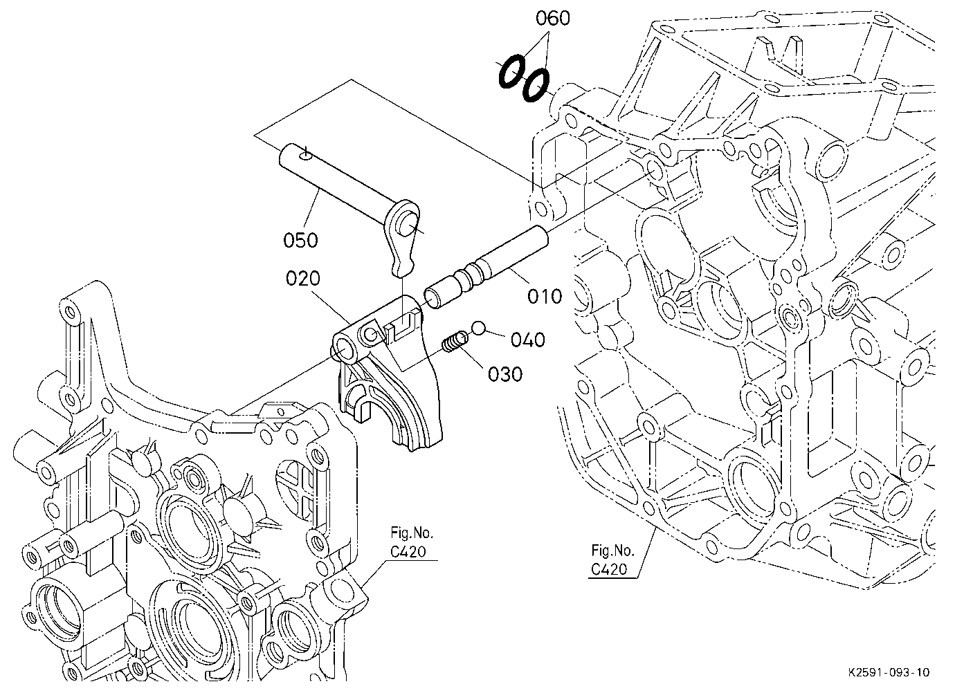 Range Gear Shift Fork