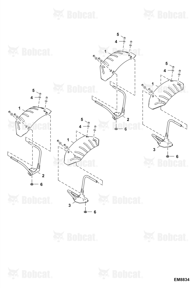 Mudguards (24" Wheels) (Ribbed)  B35C11001 - B35C11105, B35B11001 - B35B11077