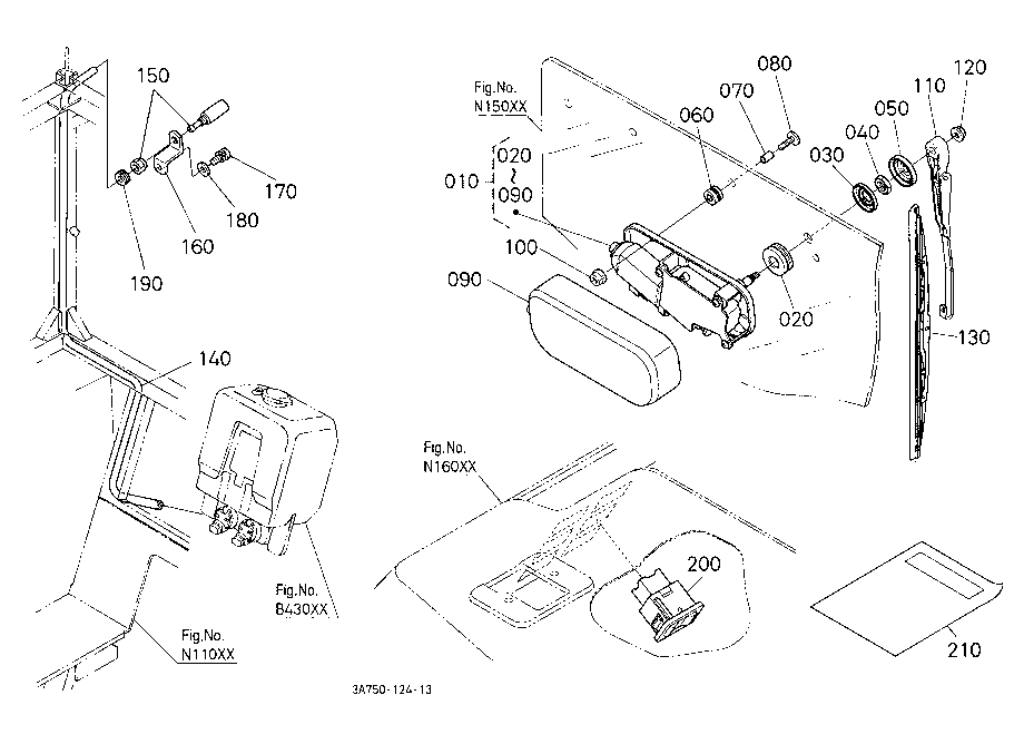 Rear Wiper Kit [A] [New Type] [Option]