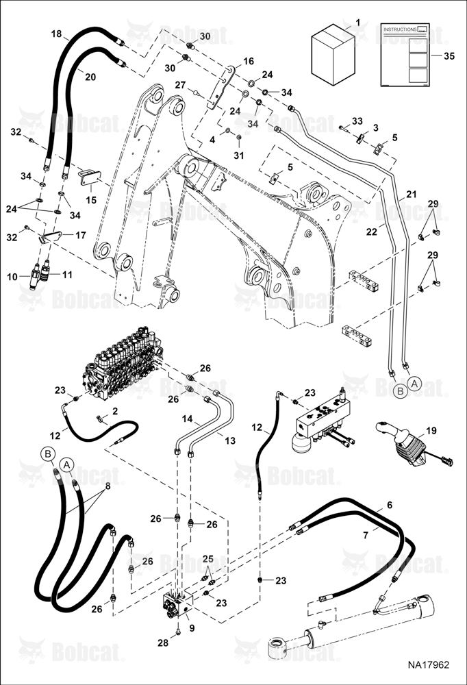 Hydraulic Auxiliary Kit (Second)(Long Arm)
