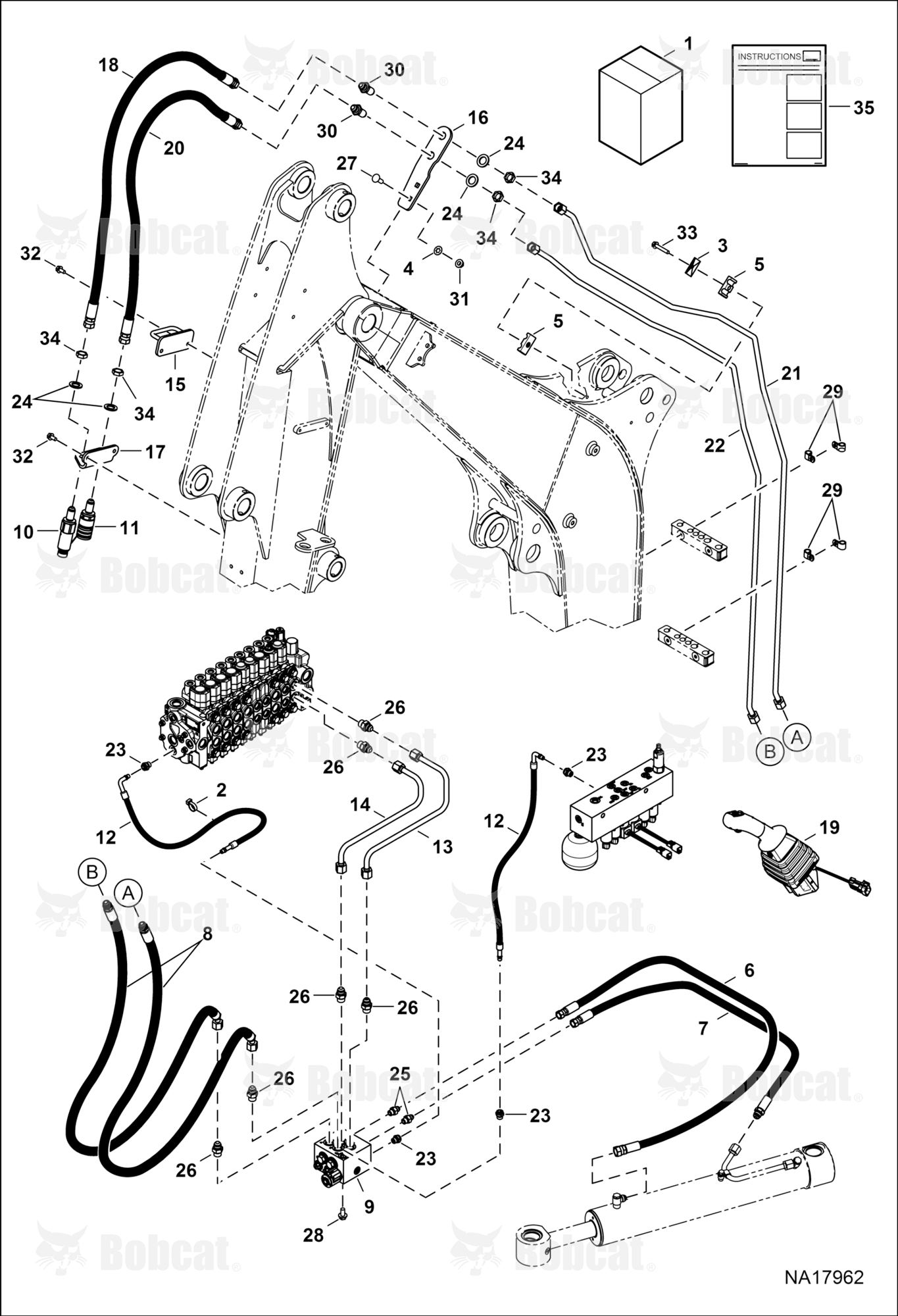 Hydraulic Auxiliary Kit (Second)(Long Arm)