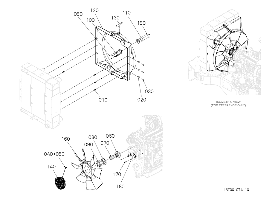 Fan and Shroud Assembly - Horton