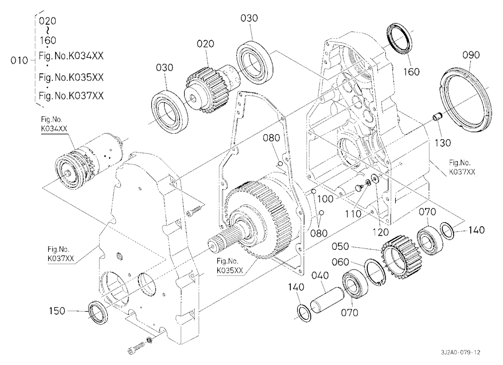 Pto Gear Case (Gear) [Component Parts] [With Front
