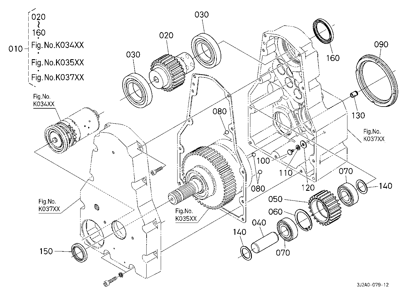Pto Gear Case (Gear) [Component Parts] [With Front