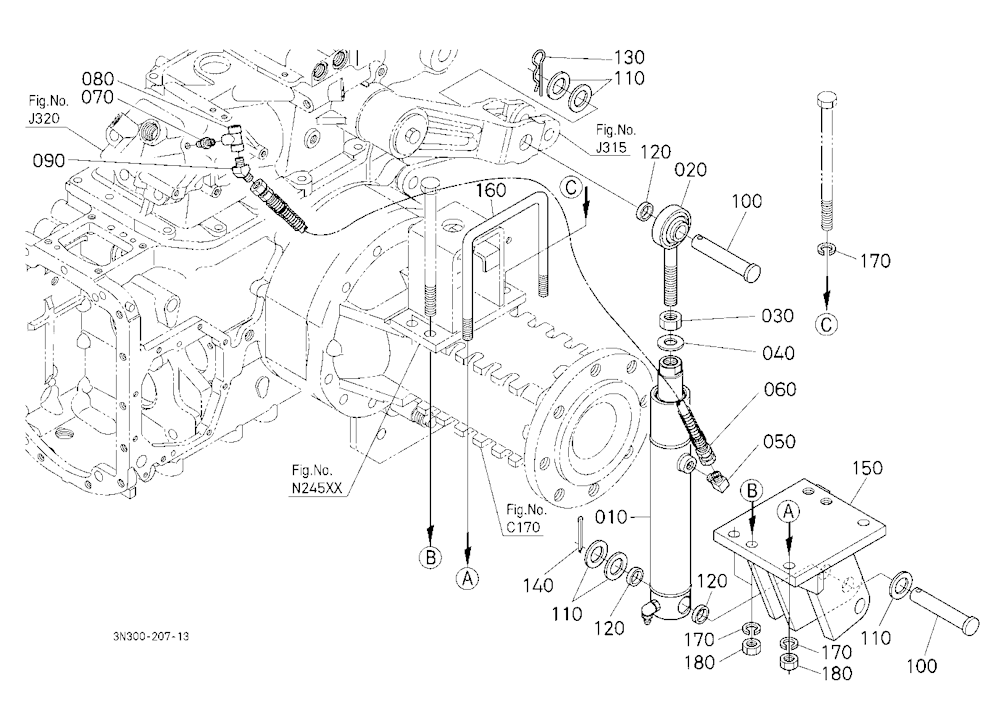 Assist Cylinder Kit Lh (W/G No.M9269) [Previous Ca