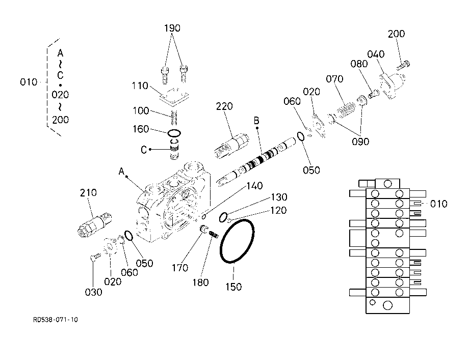 Spool Section (Angle Blade)
