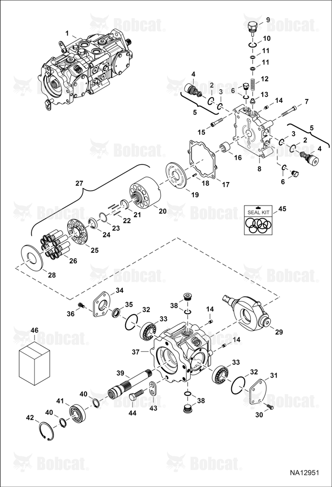 Hydrostatic Pump (Right Half)
