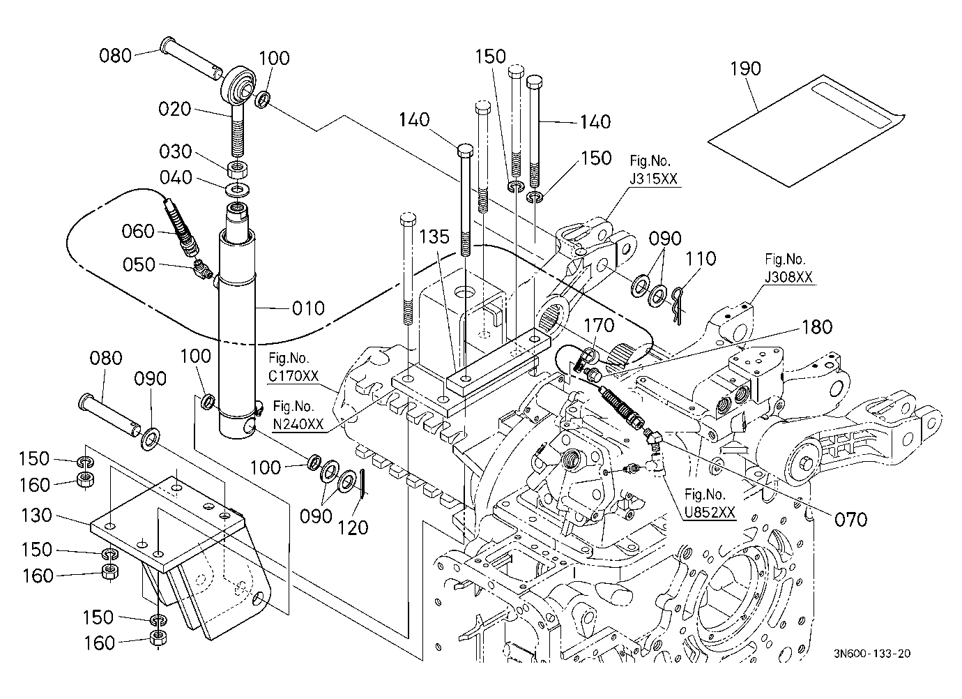 Assist Cylinder Kit Rh (W/G No.M9269B) [Option]