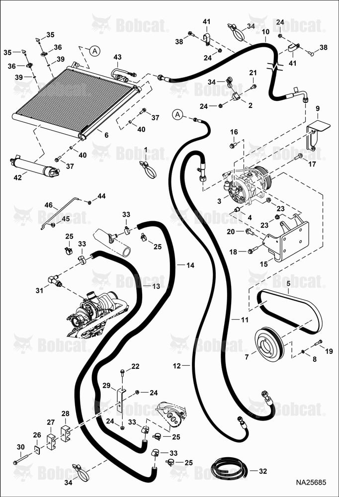 Engine & Attaching Parts (A/C Components)