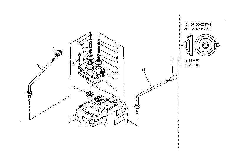 Main Gear Shift Lever And Pto Gear Shift Lever