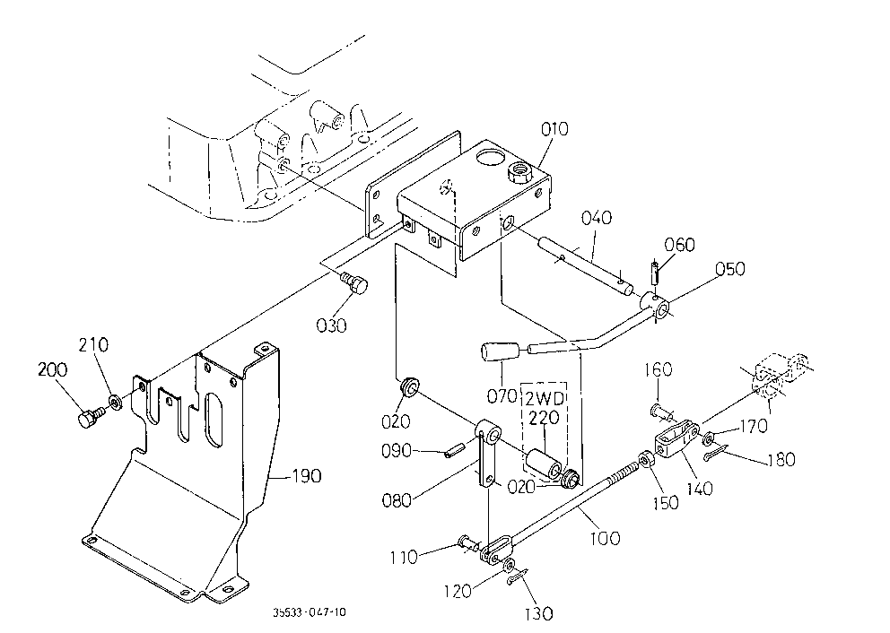 Pto Gear Shift Lever